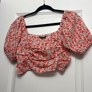 Floral crop top